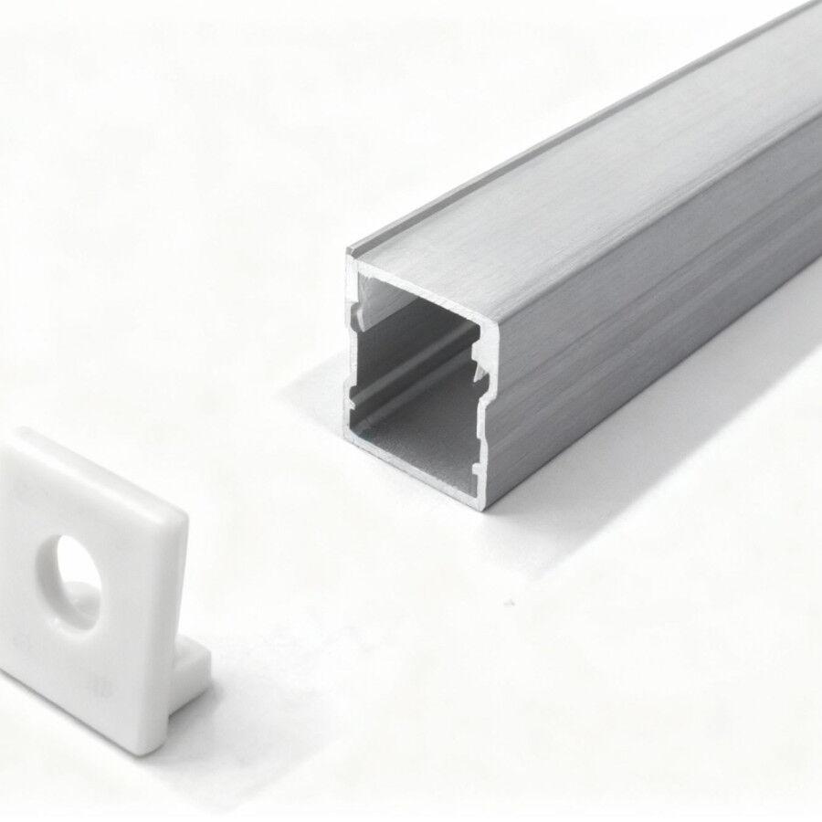 Mass-Light Nadgradni aluminijski profil 1010M, 2m, Crna