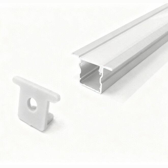 Mass-Light Ugradni aluminijski profil 1010A, 1m, Crni