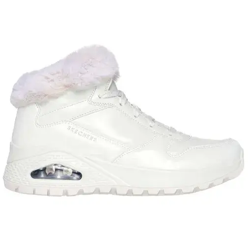 Skechers Ženske čizme Patent duraleather faux fur, Bijele
