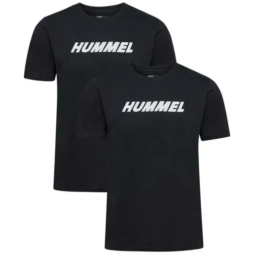 Hummel Set muška majici Hmlelemental 2-pack logo cotton tee, 2 komada, Crni
