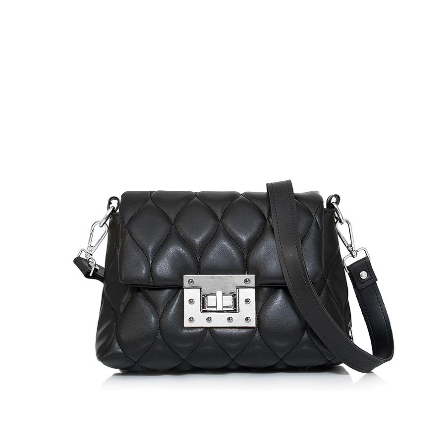 Lovely Bag April - Bež Torba, Srebreni Metal