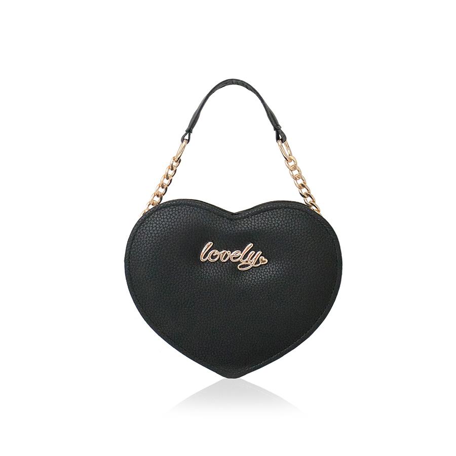 Lovely Bag Adele - Crna Torba, Zlatni Metal