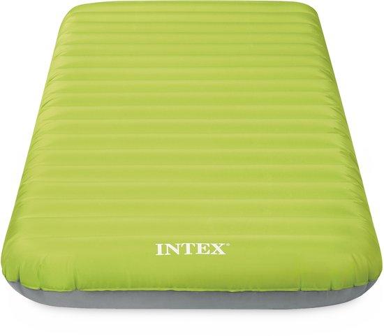 INTEX Dušek na napuhavanje TruAire Twin Dura-Beam Camping Mattress, 191x 76x 17 cm, Zeleni