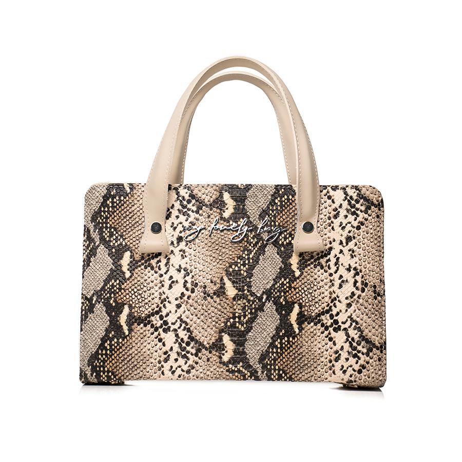 Lovely Bag Amber - Bež Torba, Crni Metal