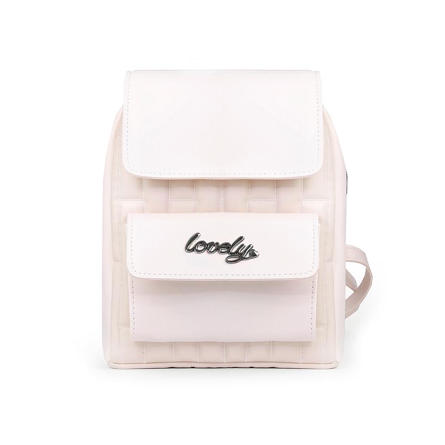 Lovely Bag Bruna - Bež Ruksak, Crni Metal