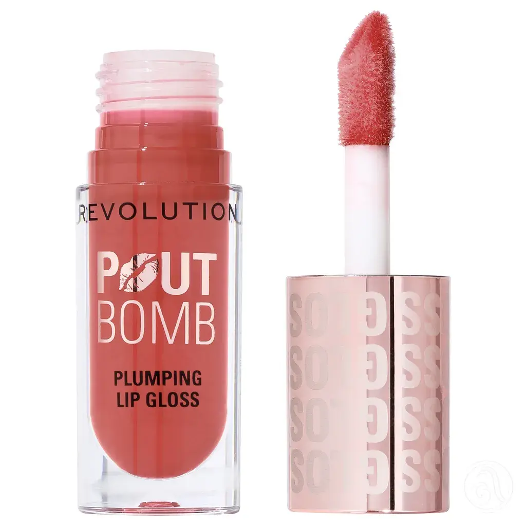 Revolution Sjaj za puniji izgled usana Pout Bomb, Melba Warm Peach