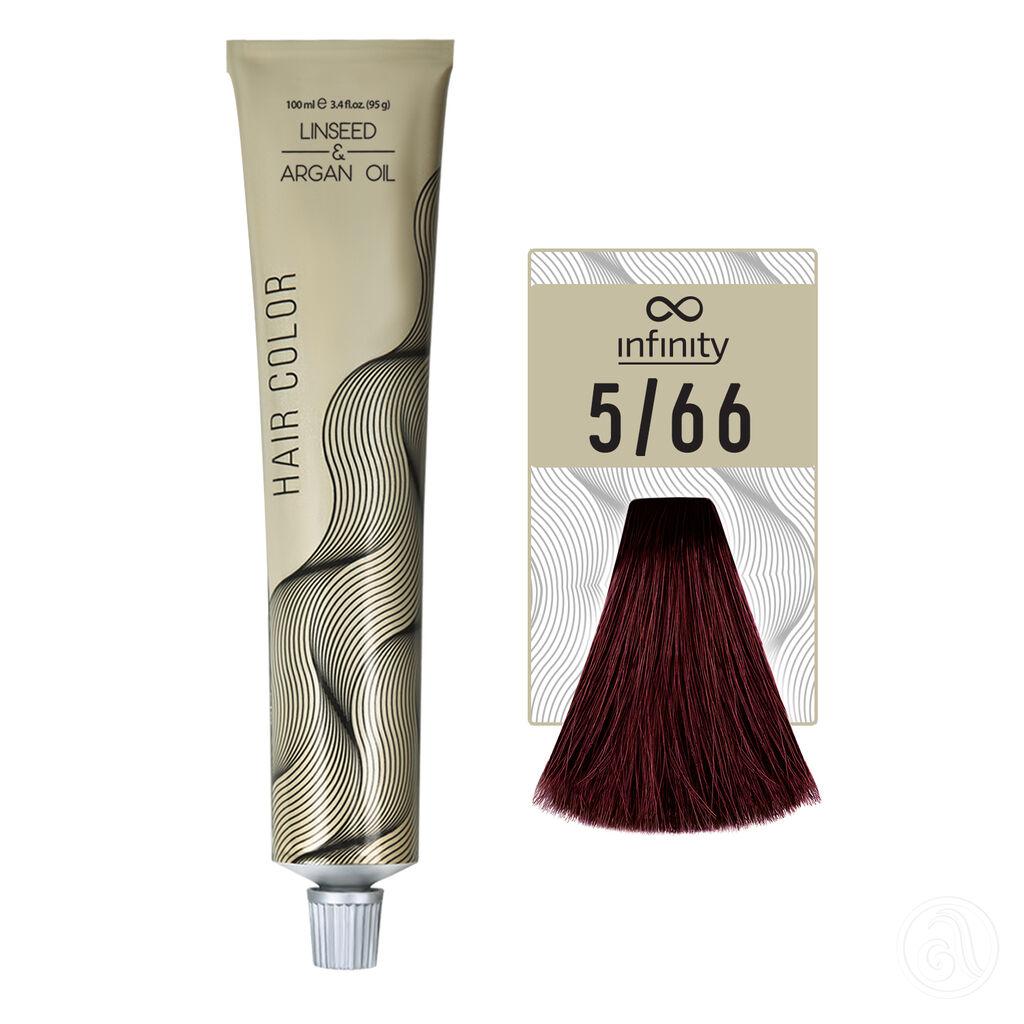 Infinity Farba za kosu, 100ml, 5/66 Braoncrvena
