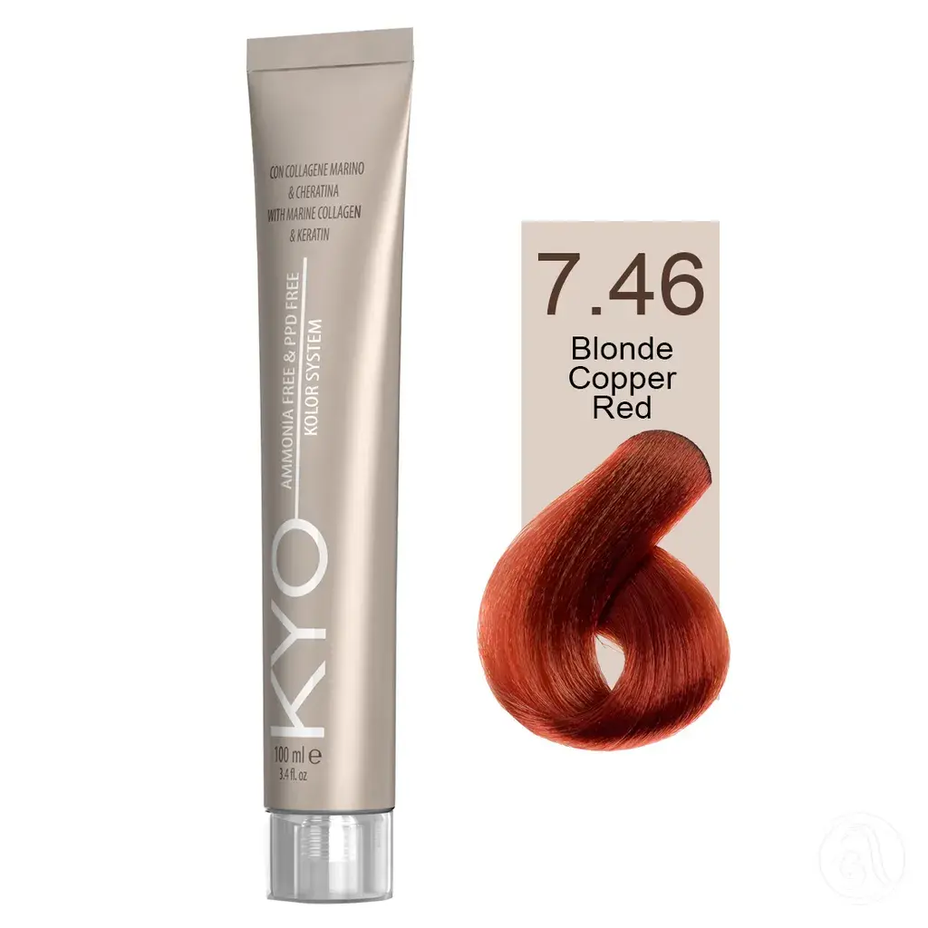 KYO Farba za kosu, 100ml, 7.46 Bakarna crveno-plava