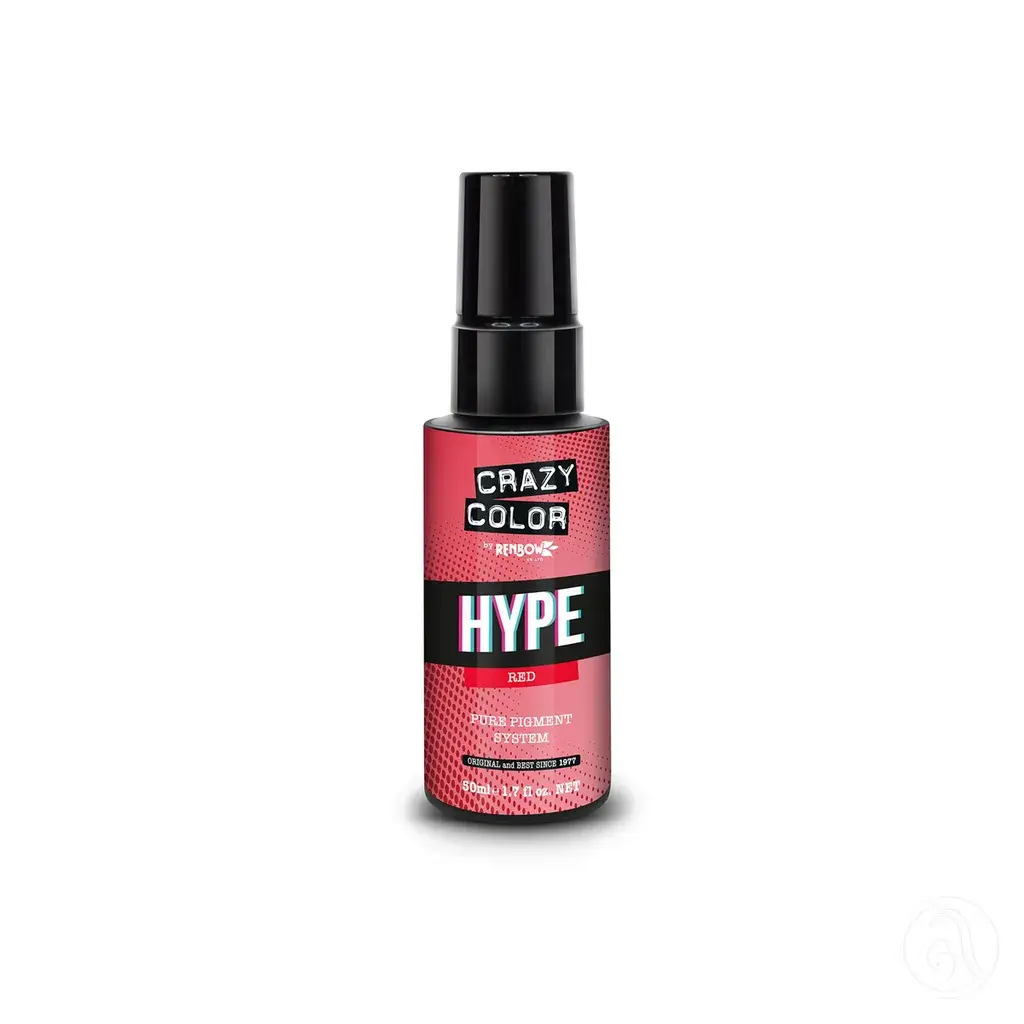 Crazy Color Pigment za kosu Hype, 50ml, Crveni