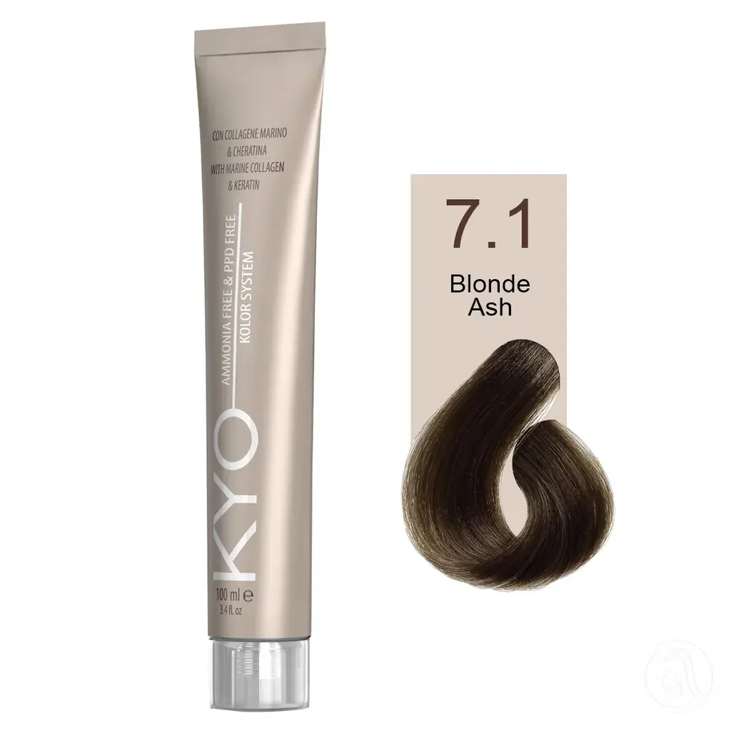 KYO Farba za kosu, 100ml, 7.1 Pepeljasto plava