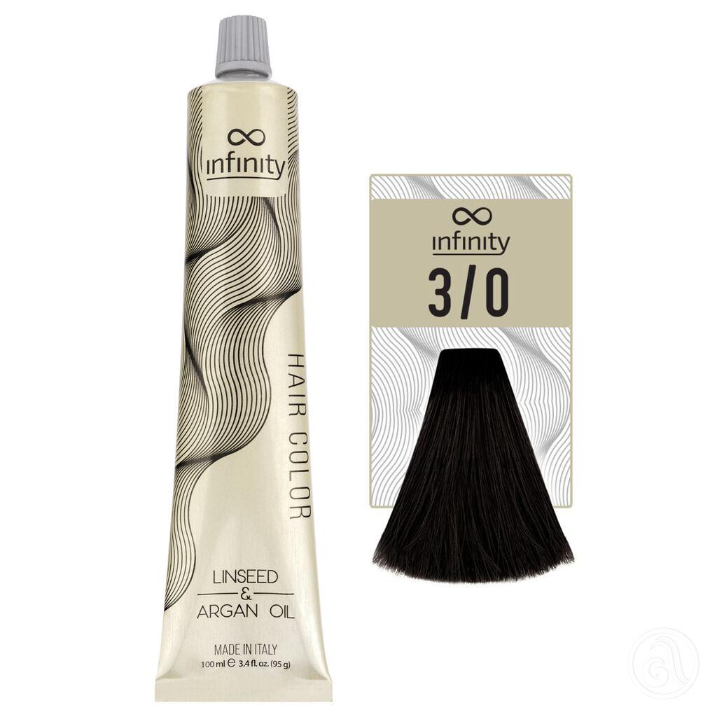 Infinity Farba za kosu, 100ml, 3/0 Tamnobraon