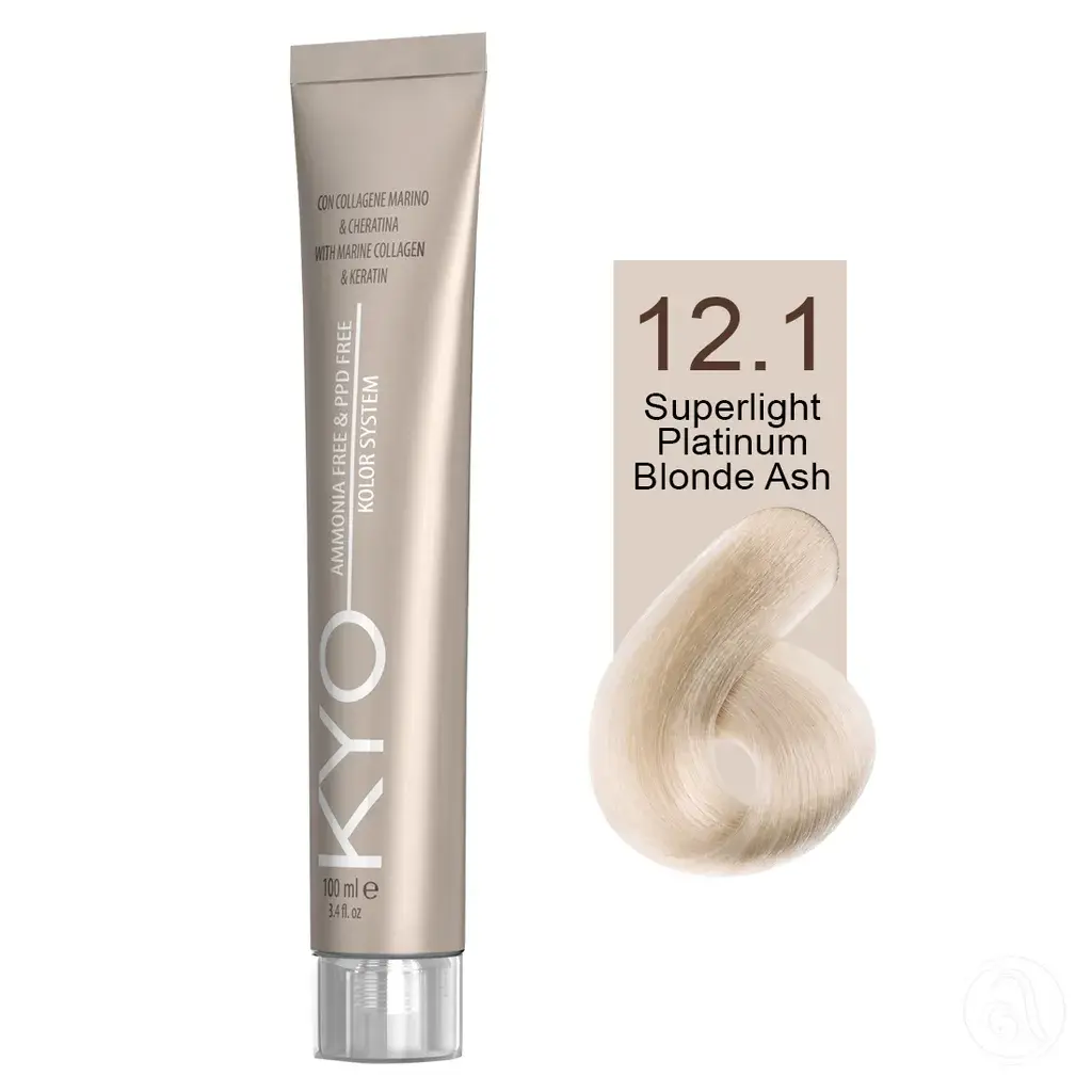 KYO Farba za kosu, 100ml, 12.1 Veoma svetloplatinasta pepeljastoplava