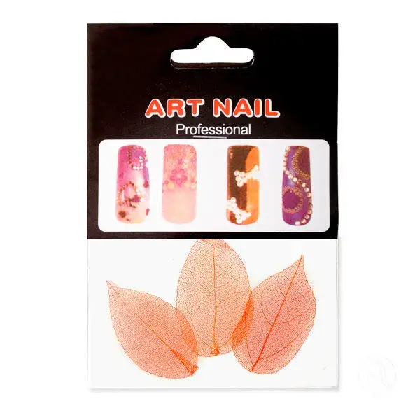 Art nail Ukrasno lišće, ASN-SP42, Crveno-narandžasto