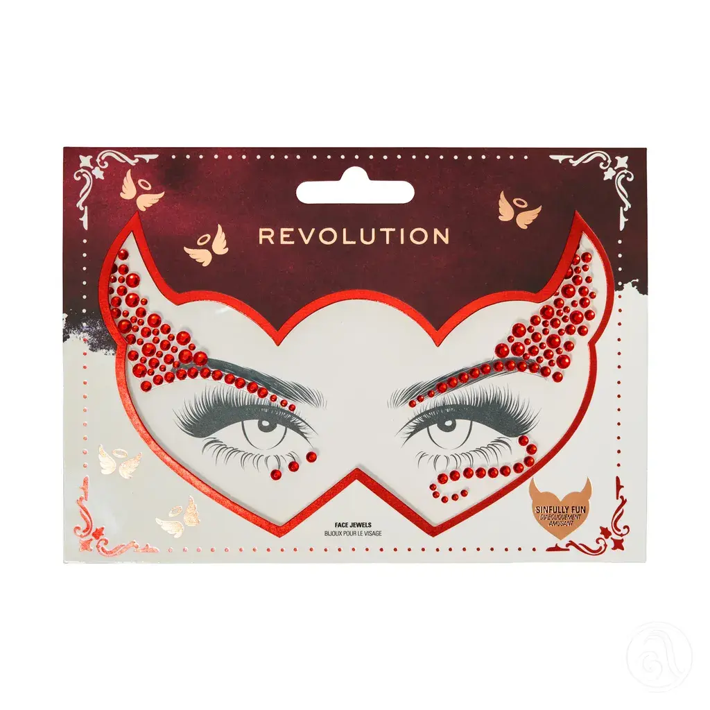 Revolution Set samolepljivih ukrasa za lice Truly Sinful Halloween