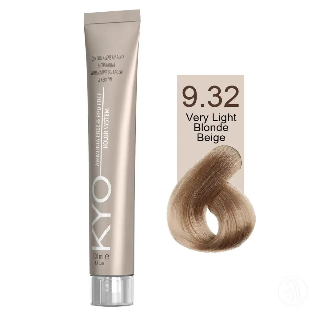 KYO Farba za kosu, 100ml, 9.32 Veoma svetla bežplava