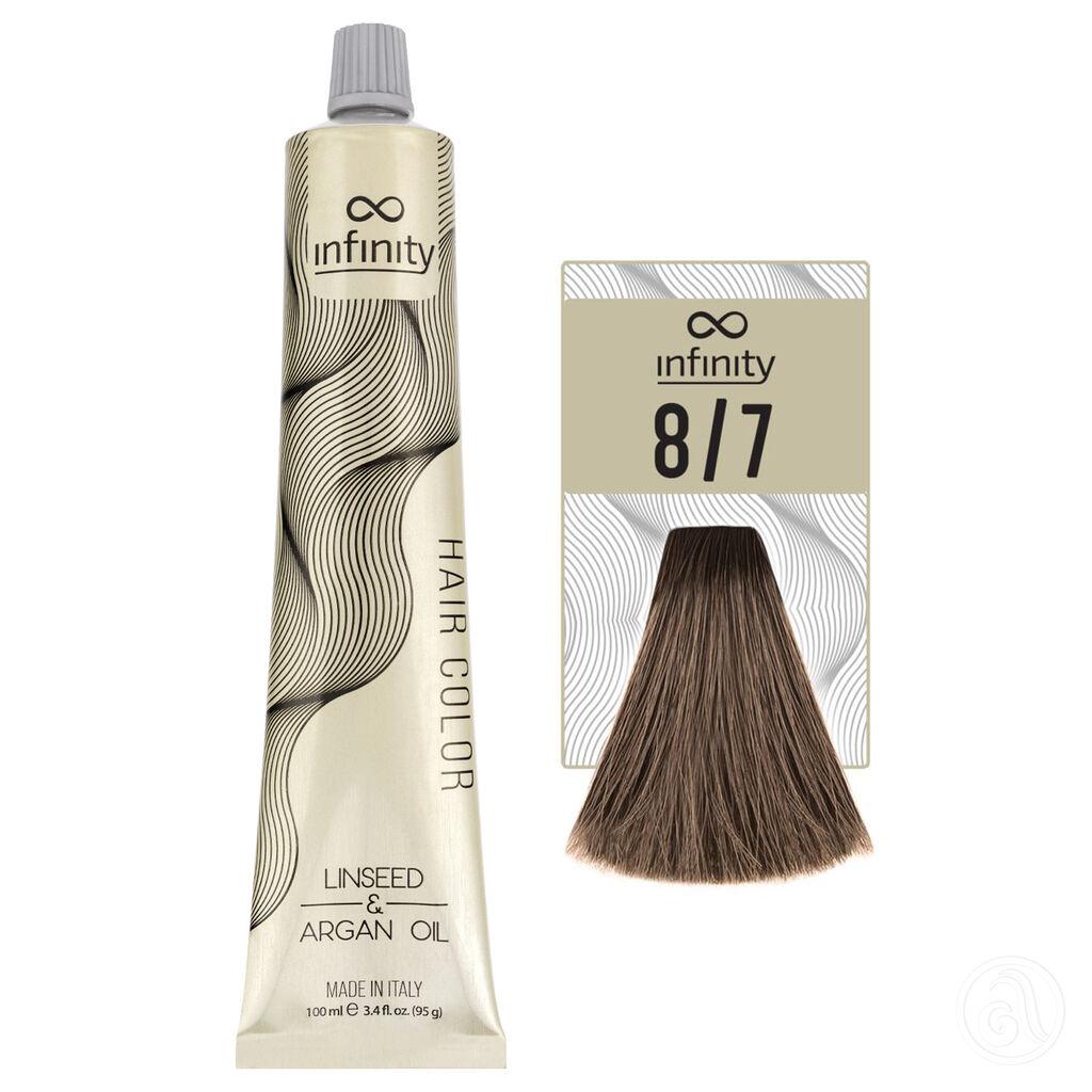 Infinity Farba za kosu, 100ml, 8/7 Bežplava