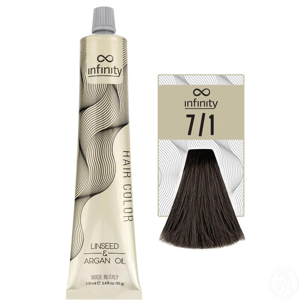 Infinity Farba za kosu, 100ml, 7/1 Pepeljasta plava