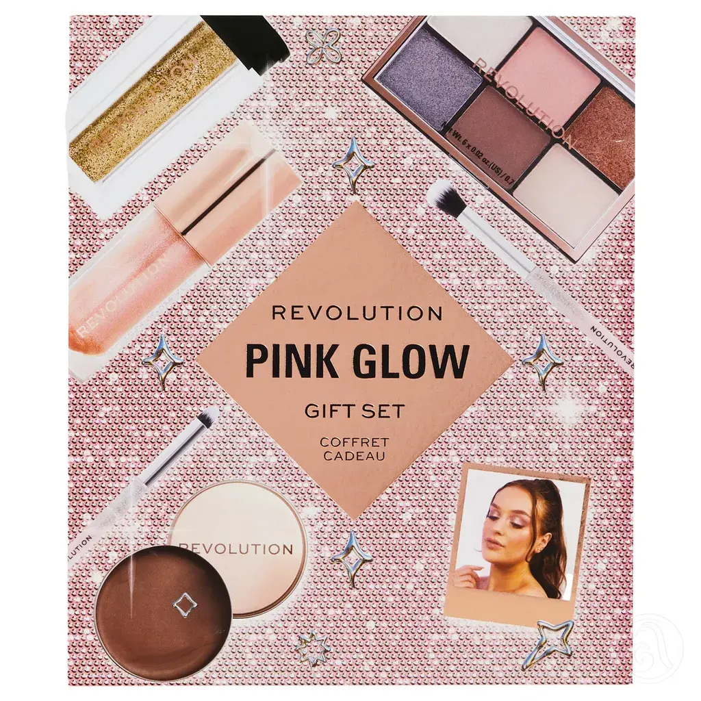 Revolution Set za šminkanje Get the Look Pink Glow