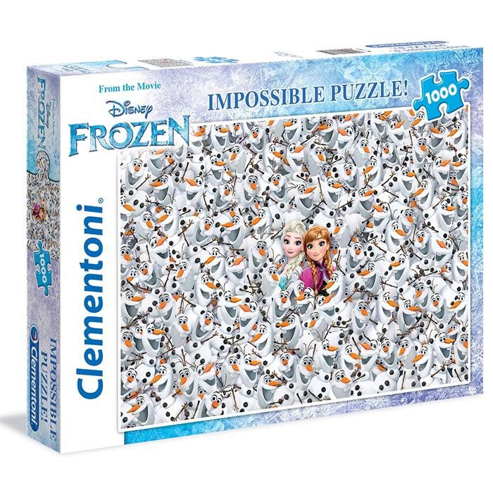 CLEMENTONI Slagalica Frozen, 1000 djelova, Šarena
