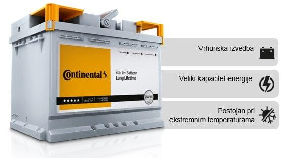 Continental Akumulator Starter 55 Ah 540 EN
