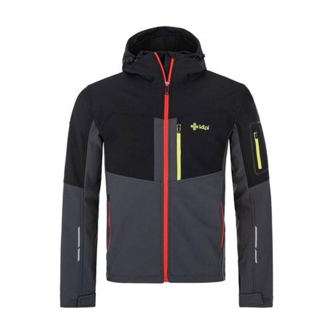 Kilpi Muška sportska jakna Presena-M, Crno-Tamnosiva