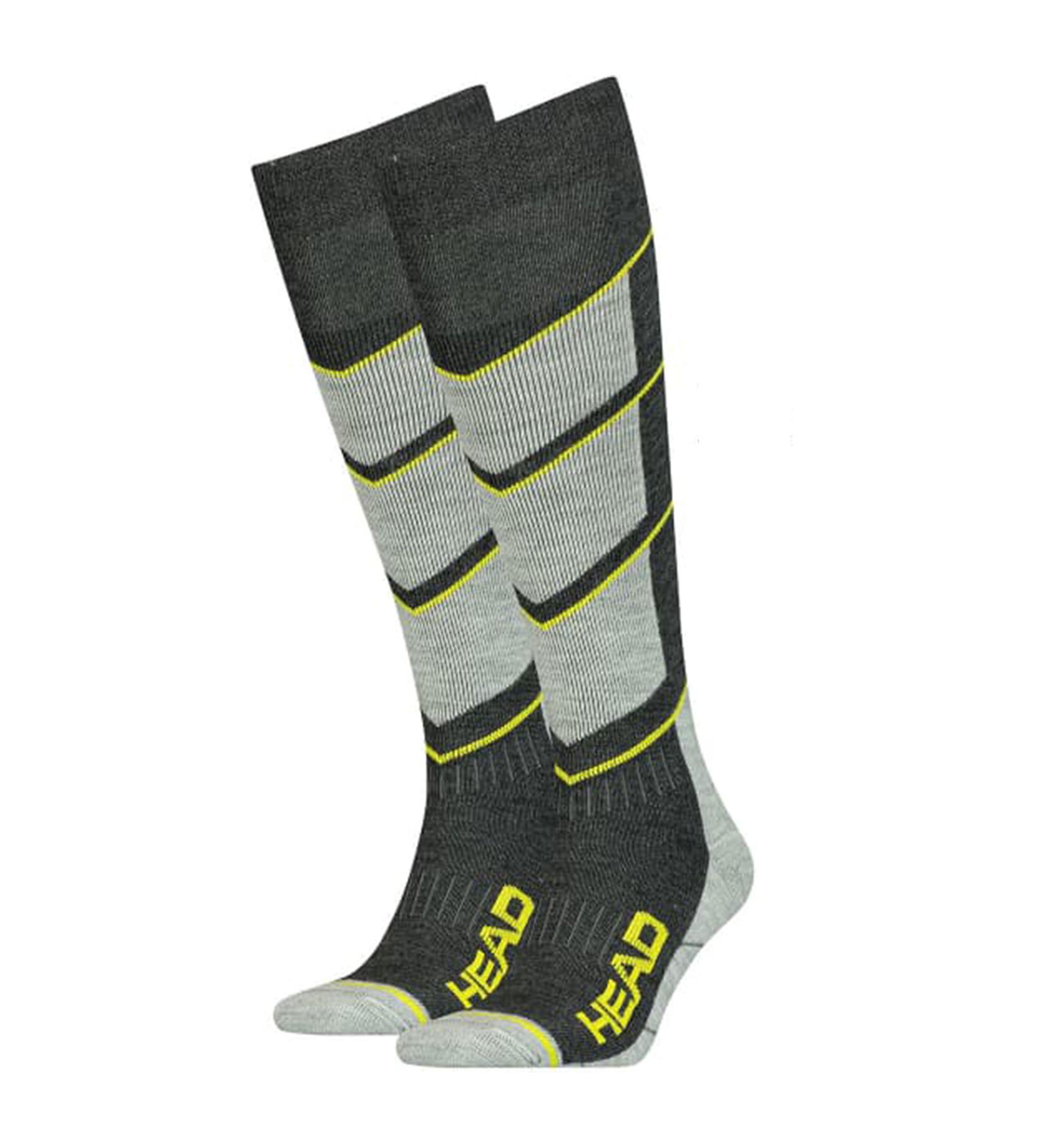 Head Ski čarape V-SHAPE 2P, 2 para, Sive