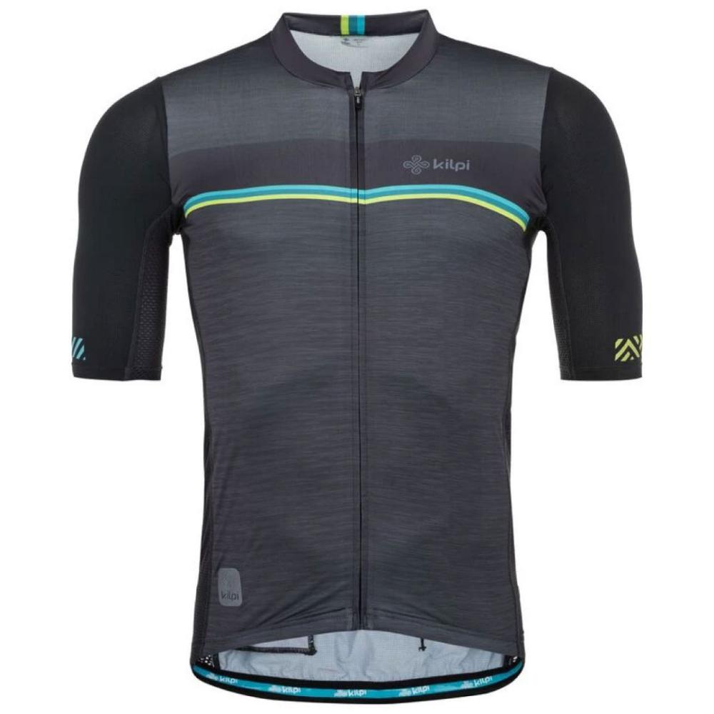 Kilpi Muški biciklistički dres Tino-M, Crno-Tamnosivi