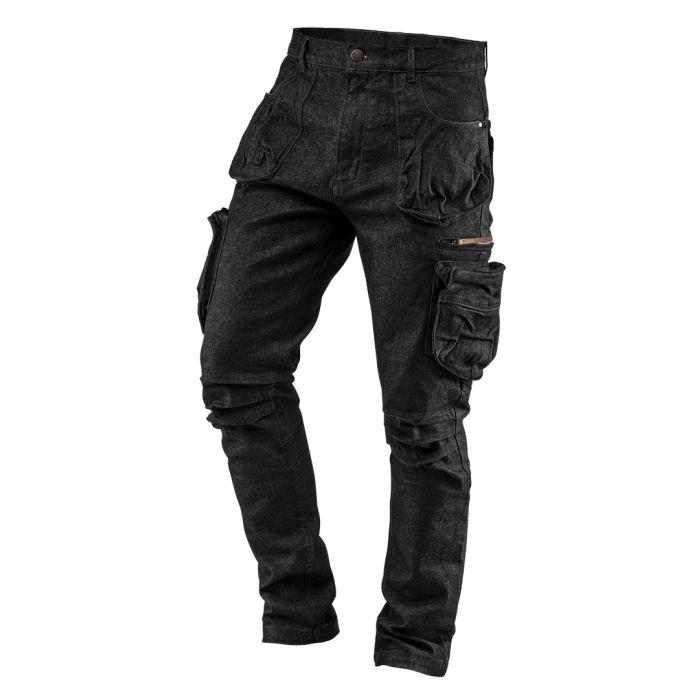 Neo Radne hlače Denim s 5 džepova 81-233, Crne
