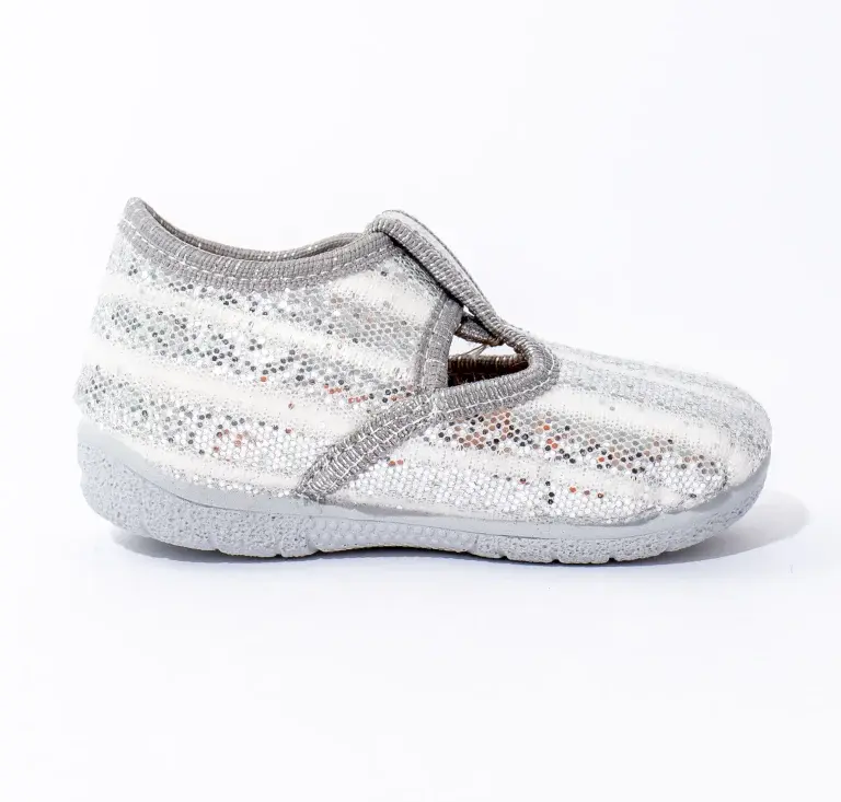 Obuća Vesna Patofne za za djevojčice, Srebrne