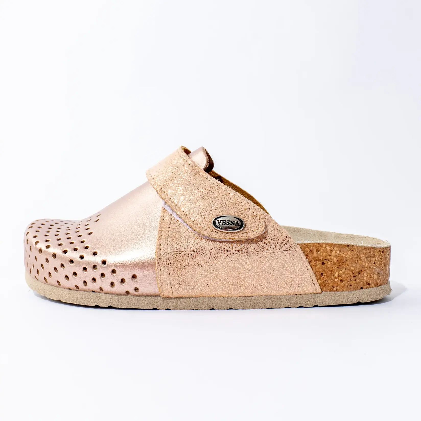 Obuća Vesna Ženske klompe od plute Komfort, Roze