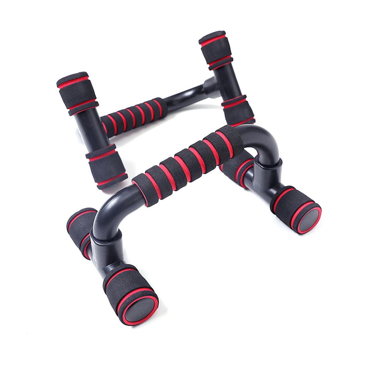 Nebrendirano Ručke za sklekove, 2s, Crno-crvene