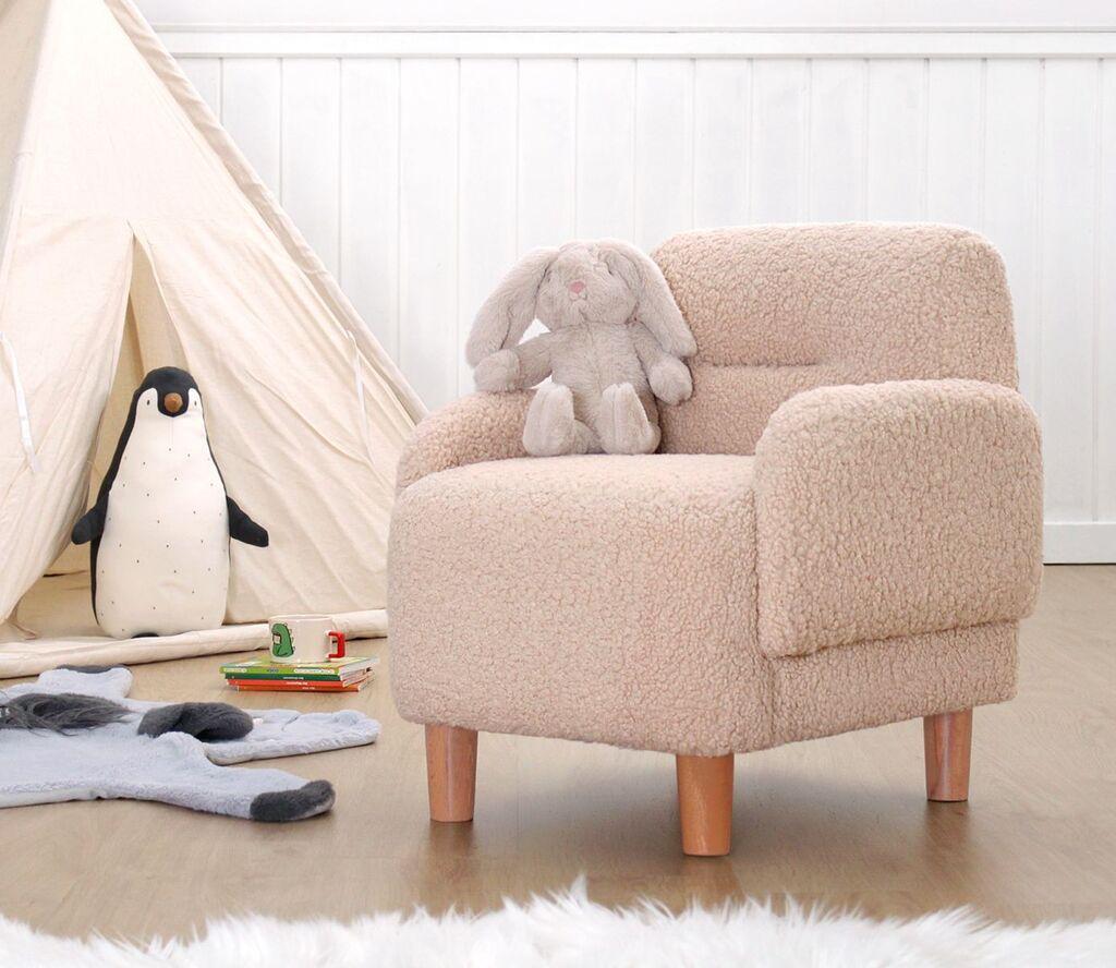 Atelier del Sofa Dječija fotelja Cobie Teddy, 49x57x51, Bež