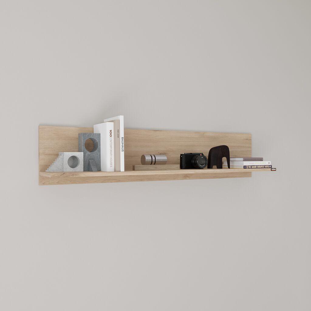 Hanah Home Zidna polica Raf-11-Ff-1, 120x25x20 cm, Hrast