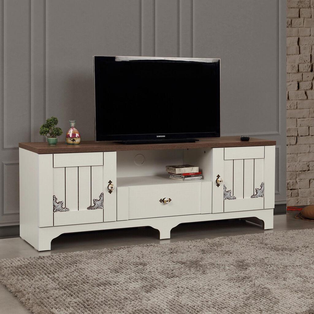 Hanah Home TV ormarić Gazel 140, 140 cm, Bijelo-smeđa