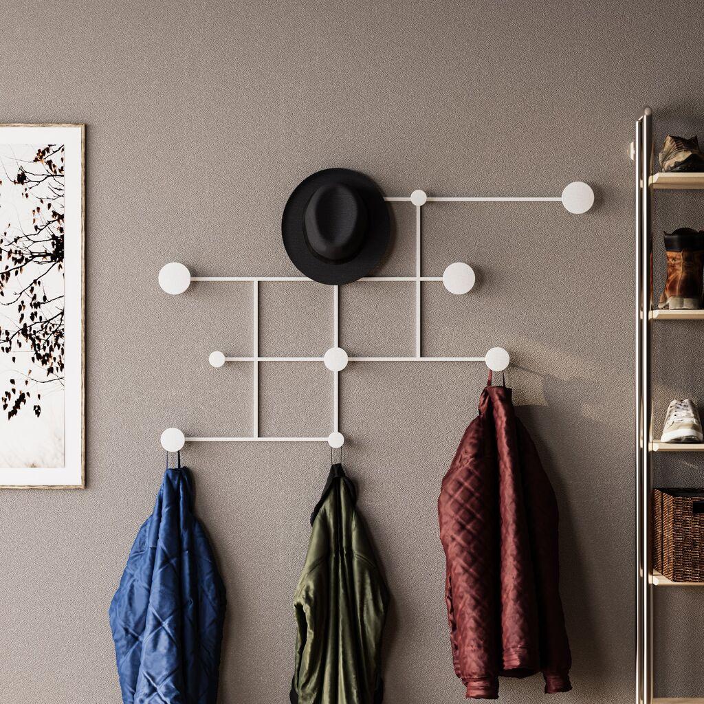 Wallity Zidna vješalica Fatara-B, bijela