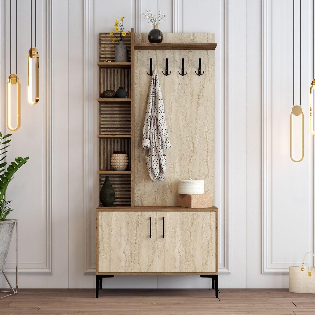 Hanah Home Set za ulazni hodnik Vienna D, 90x35x200 cm, Orah