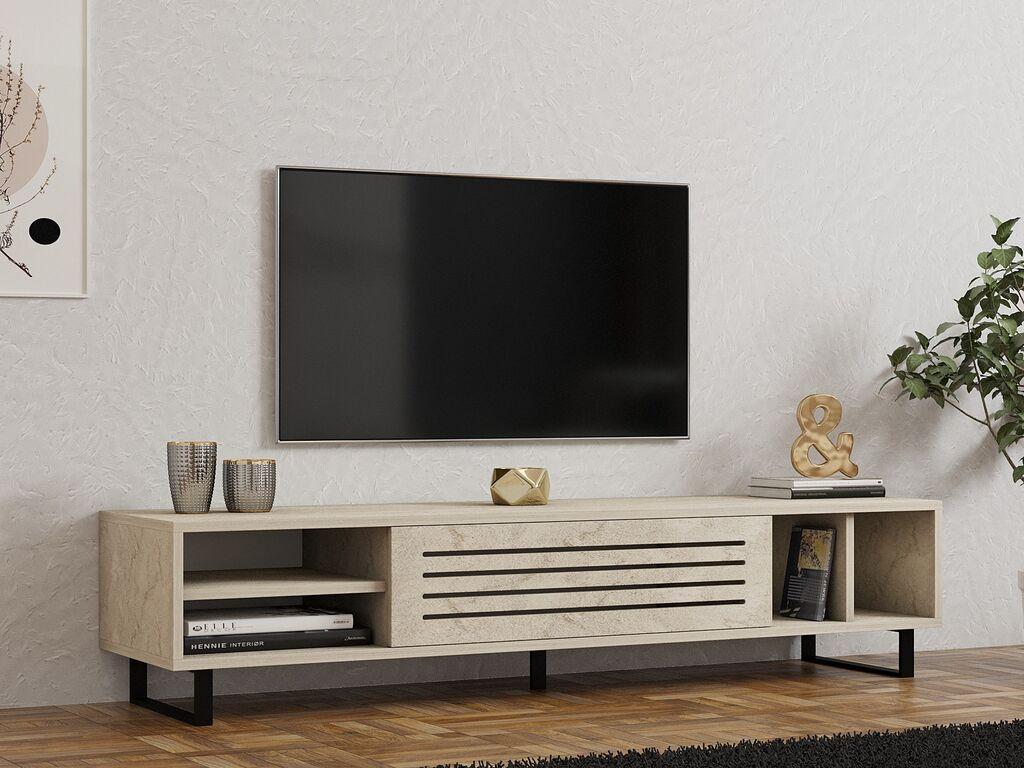 Hanah Home TV ormarić Safir, 160x35x40 cm, Krem