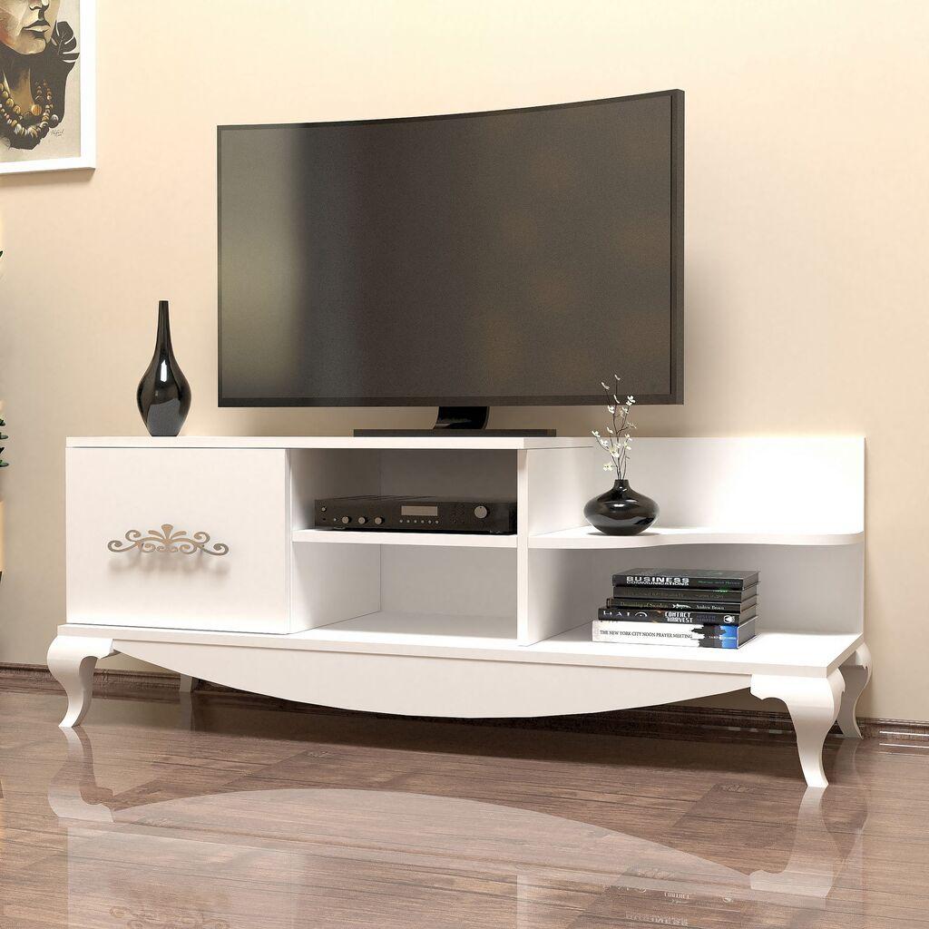 Hanah Home TV ormarić Sultan, 130 cm, Bijeli