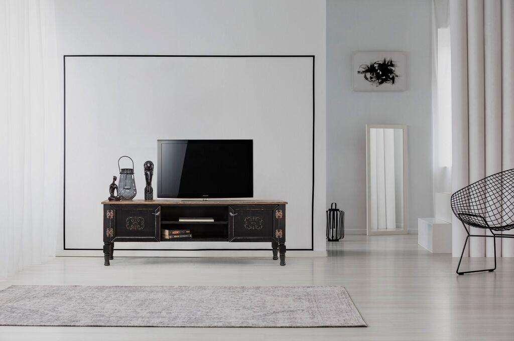 Hanah Home TV ormarić Ada, 150x40x50 cm, Crni