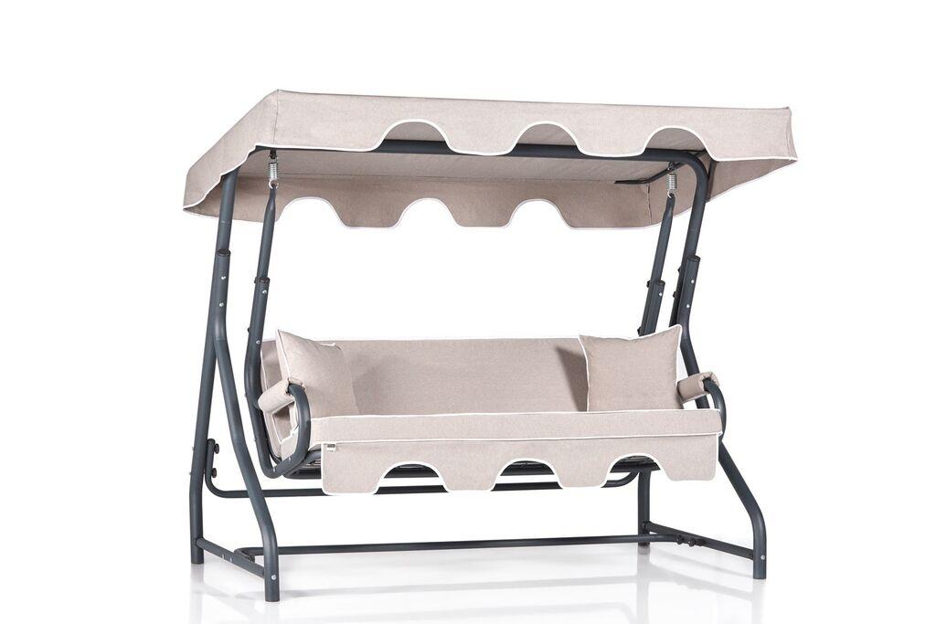 Hanah Home vrtna ljuljaška Ruta 2, 200x165x110cm, krem