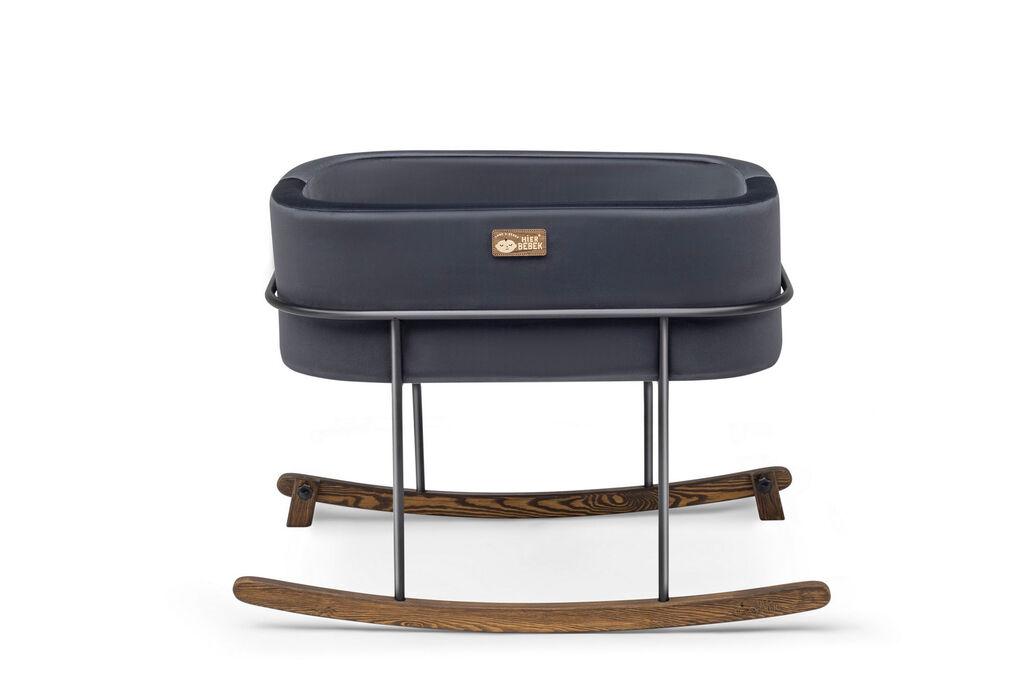 Hanah Home kolijevka Hier metalna, 90x70x58 cm, crna