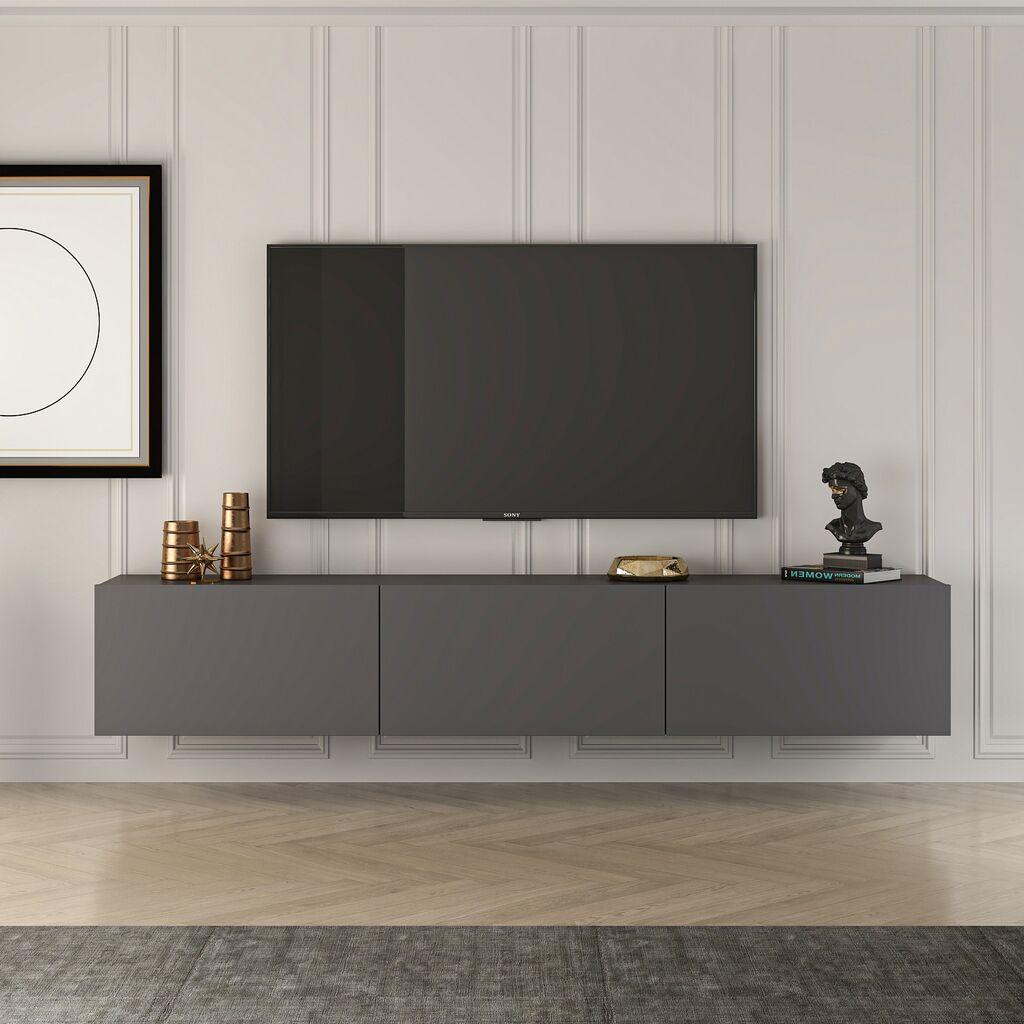 Hanah Home TV komoda Zapad, 150x30x32 cm, Antracit