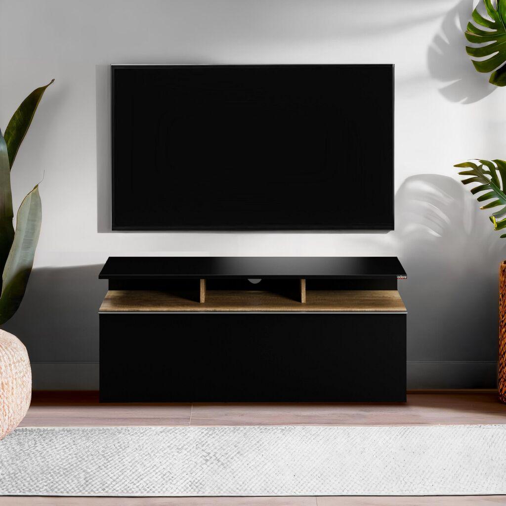 Hanah Home TV ormarić Tvc-529-Te-1 Elegantni, 117x48x40 cm, Crni