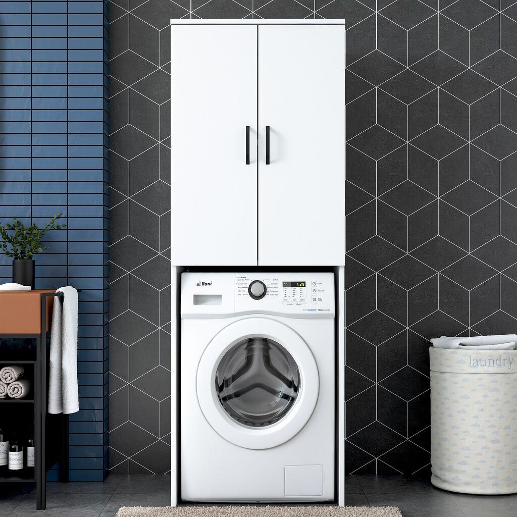 Hanah Home Ormarić za mašinu za pranje veša KD110-3192, Bijeli