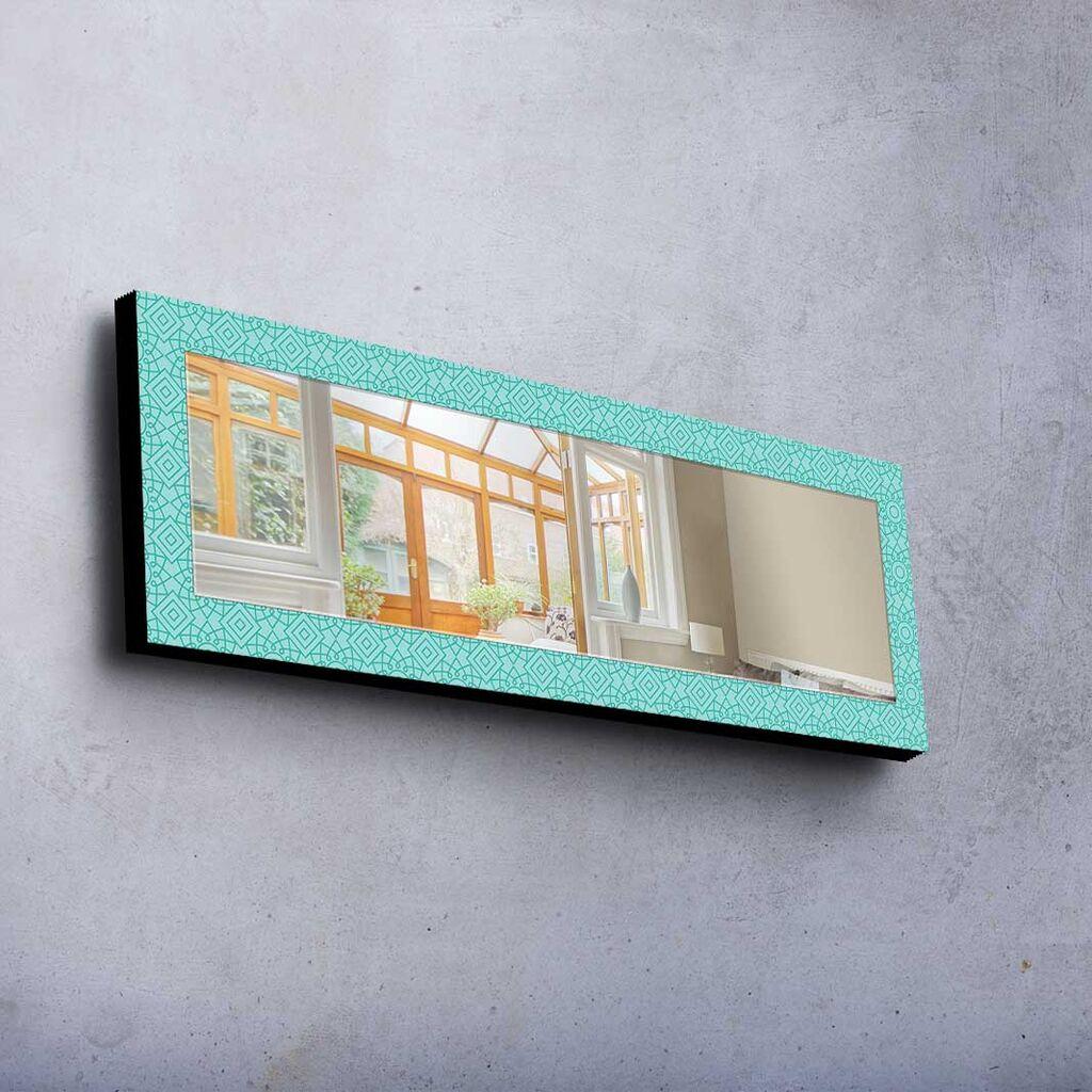 Wallity Dekorativno ogledalo 40120MA-034, 40x120 cm, Tirkizna