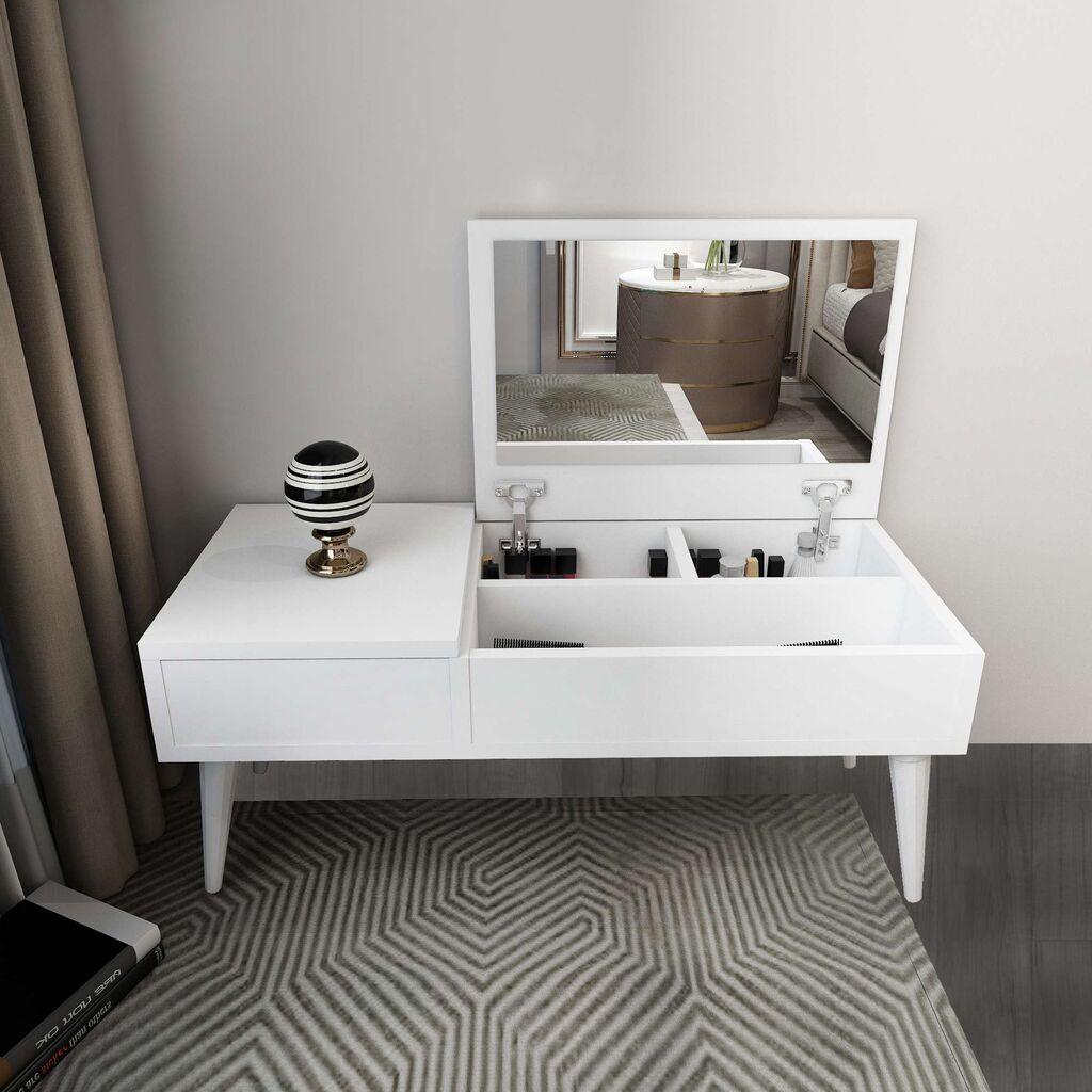 Hanah Home Toaletni stolić Riva, 79,4x31x35 cm, Bijela