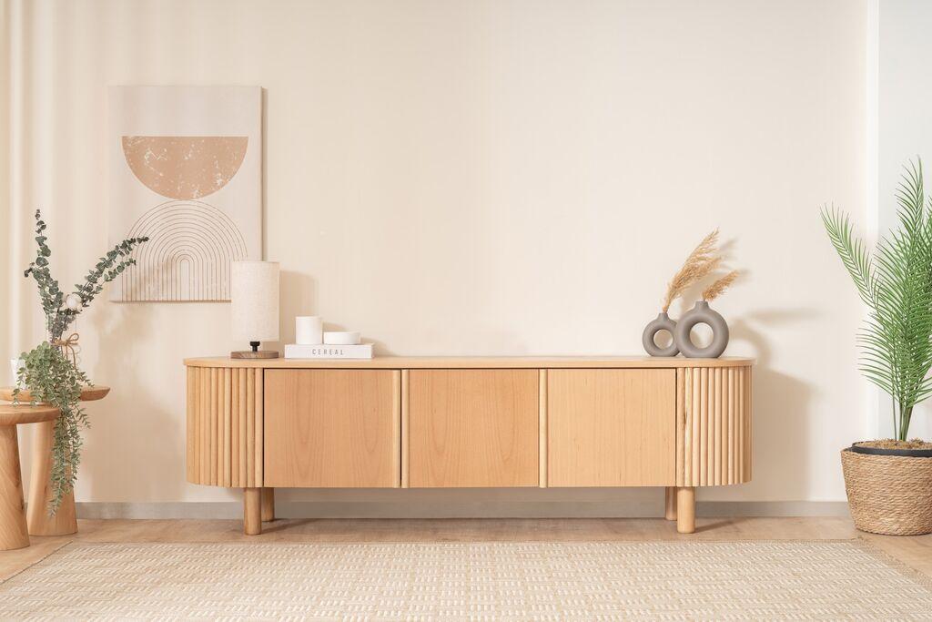 Hanah Home TV ormarić Lugias, 180x50x40 cm, Smeđa