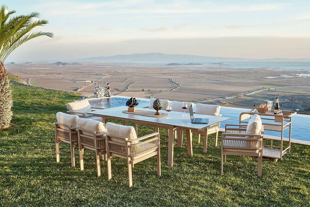 Hanah Home Set vrtnog nameštaja Venedik Ceramic, Bež