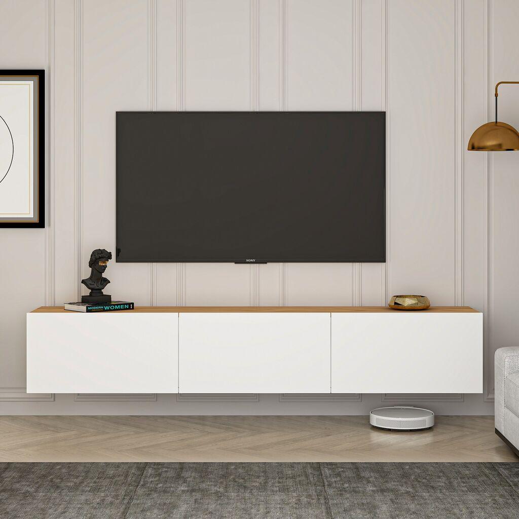 Hanah Home TV komoda Zapad, 150x30x32 cm, Bijela
