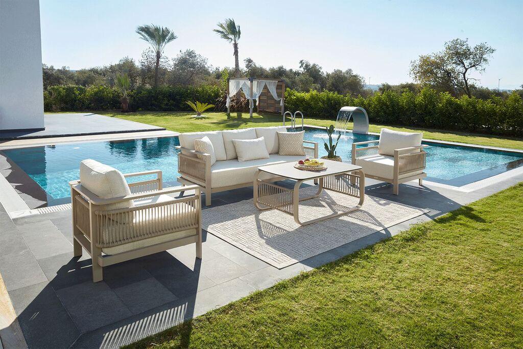 Hanah Home Set vrtnog nameštaja Venedik, Bež